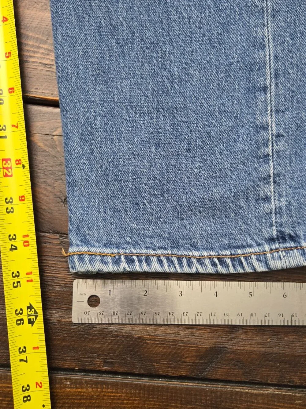 Levis 511 Mens Jeans 36x36 Fits 36x35 Slim Fit Straight Medium Wash Blue Denim